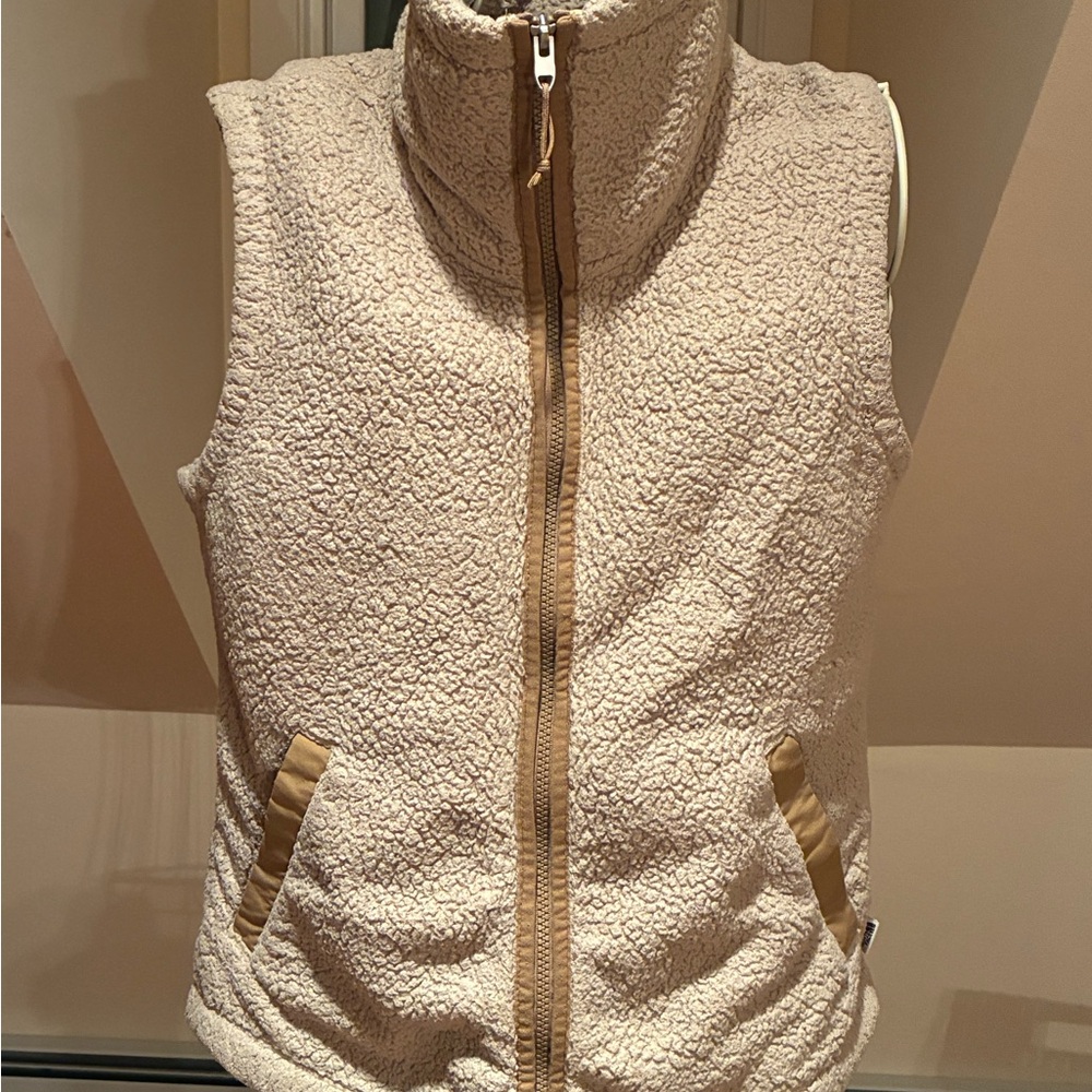 The North Face Beige Sherpa Vest